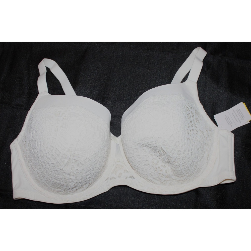 Ladies plus size NWT white colored bra by AUDEN size 46DD